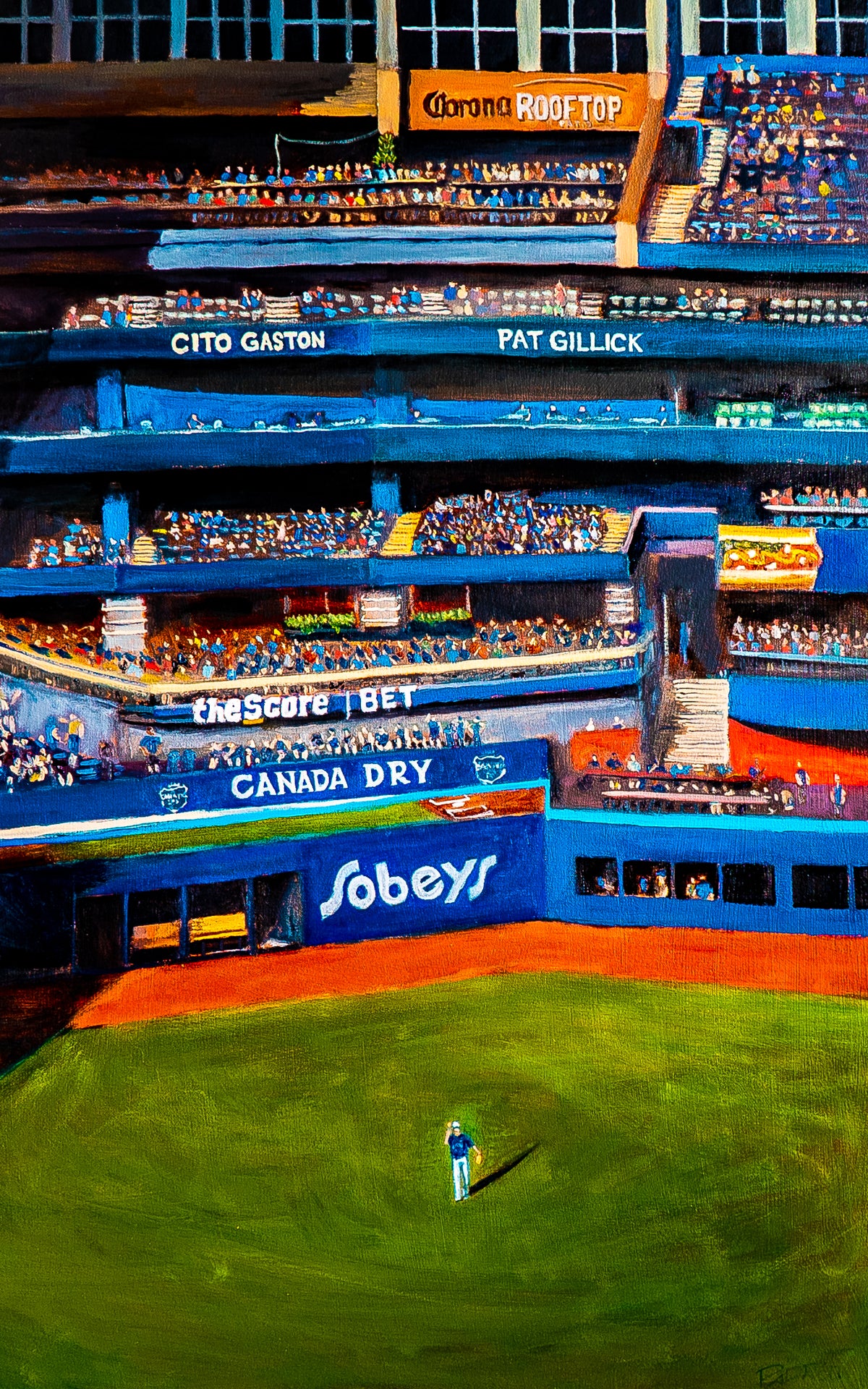 "The Lonely Outfielder" print